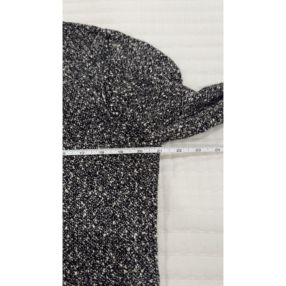 Eileen Fisher Womens Black White Marled 100% Cotton V-Neck Sweater Size‎ Large - Picture 7 of 9